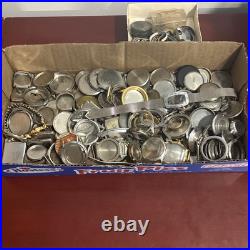 Huge Lot Watchmaker Replacement Cases Repair Parts Art Deco Watch Parts Bulk