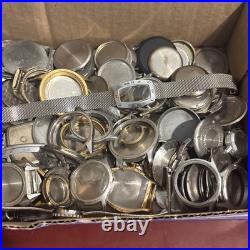 Huge Lot Watchmaker Replacement Cases Repair Parts Art Deco Watch Parts Bulk