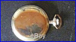 Hunter Case Masonic 16 Size Elgin Pocket Watch Beautiful Dial Running