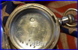 Hunter Coin Silver Keywind Pocket Watch Case 18 Size