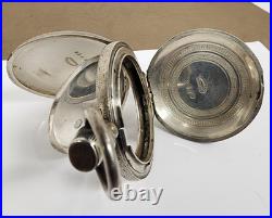 Hunting Coin Silver 18-size Key Wind Pocket Watch Case Elgin or Hapden 4.37 ozt