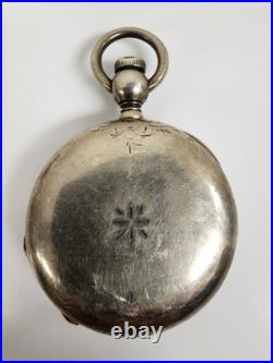 Hunting Coin Silver 18-size Key Wind Pocket Watch Case Elgin or Hapden 4.37 ozt