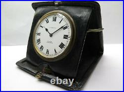 Hy Moser 8 day quarter repeating travel pocket watch in steel and leather case