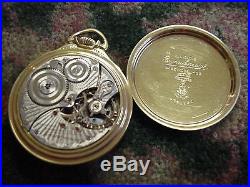 Illinois 163 Bunn Special 23j Jewel 60 Hr Gold Train Model 28 Case Pocket Watch