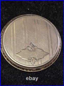 ILLINOIS 21 JEWEL POCKET WATCH STERLING Model 45 MM GF CASE