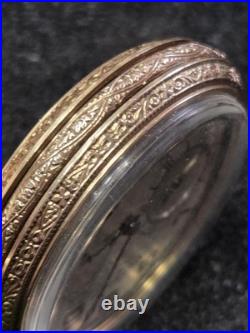 ILLINOIS 21 JEWEL POCKET WATCH STERLING Model 45 MM GF CASE