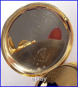 ILLINOIS BUNN SPECIAL 21 JEWEL 16s RARE HUNTING CASE 14K GOLD POCKET WATCH