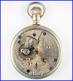 Illinois Bunn Special 21 Jewel 18 Size Display Case Railroad Pocket Watch