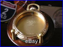ILLINOIS BUNN SPECIAL RR POCKET WATCH CASE ONLY, 16S, 10K GF