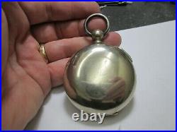 ILLINOIS MENS KEY WIND EARLY 668636 SER # LARGE SIZE CASE RUNNING Pocket Watch