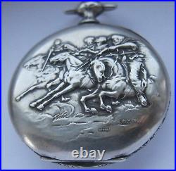 ISBERG-PRECIEUSE pocket watch superior quality, case with the plot, Arabs