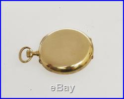 IWC 1909 solid 18k gold 32mm case chronometer pocket watch nearmint perfect