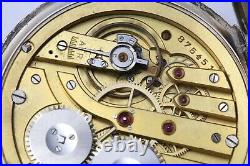 IWC Schaffhausen. 900 Silver Probus High Grade Pocket Watch Fancy Open Face Case
