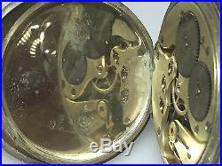 IWC Schaffhausen Pin Set Pocket Watch 0.800 Silver Case Rare 1902-1907 (N239)