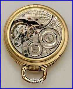 Ilinois Bunn Special 21J 16s Pocket Watch Type III Model 14 RUNS GF Case