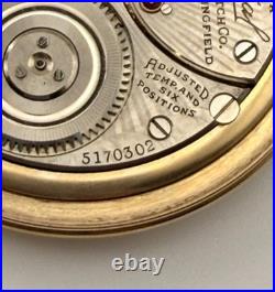 Ilinois Bunn Special 21J 16s Pocket Watch Type III Model 14 RUNS GF Case