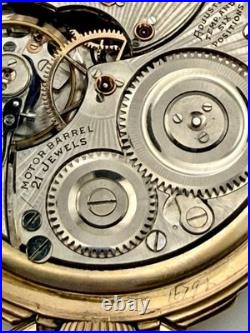 Ilinois Bunn Special 21J 16s Pocket Watch Type III Model 14 RUNS GF Case