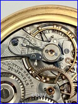 Ilinois Bunn Special 21J 16s Pocket Watch Type III Model 14 RUNS GF Case
