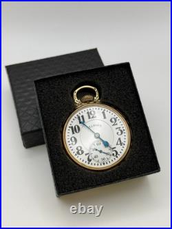 Ilinois Bunn Special 21J 16s Pocket Watch Type III Model 14 RUNS GF Case