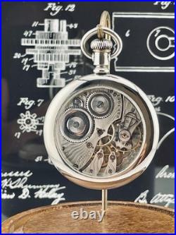 Illinois 12s 17 Jewel Pocket Watch in a Swing out Display Back Case