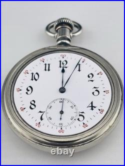 Illinois 12s 17 Jewel Pocket Watch in a Swing out Display Back Case