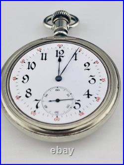 Illinois 12s 17 Jewel Pocket Watch in a Swing out Display Back Case