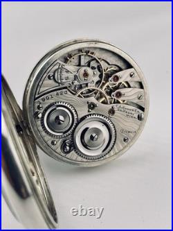 Illinois 12s 17 Jewel Pocket Watch in a Swing out Display Back Case