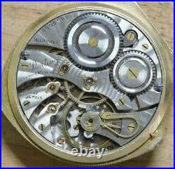 Illinois 12s pocket watch fancy art deco case 17 jewel + runs 1926 lot d233
