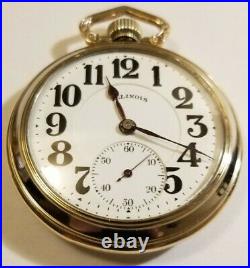 Illinois 16S. Bunn Special 21 jewel adjusted Railroad watch (1917) Tornado case