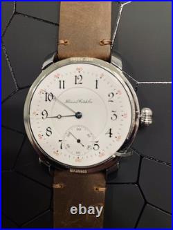 Illinois 16s 19j Pocket Watch Movement in a Marriage Display Back Case