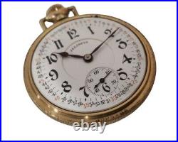 Illinois 16s Pocket Watch 17j Gold Filled Case Montgomery Dial Grade 706