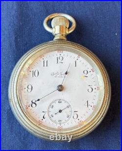 Illinois 18s 17J Pocket Watch 1903 Grade 65 Runs Brackl Frayser LA Fortune Case