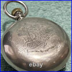 Illinois 18s Pocket Watch Rare 3 Hinged Fahys No 1 Swing Out Case
