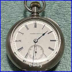 Illinois 18s Pocket Watch Rare 3 Hinged Fahys No 1 Swing Out Case