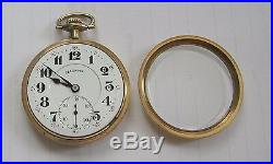 Illinois 19 j Railroad Watch 3 pos. Gold Filled Case Double Roller 16 size 1921