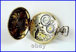 Illinois 21 Jewels 14k Gold Filled Case Size 12 Grade 274 Working Pocket Watch