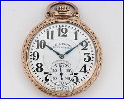 Illinois 23J 60 Hour Bunn Special Pocketwatch with Marked Dial and Model 29 Case