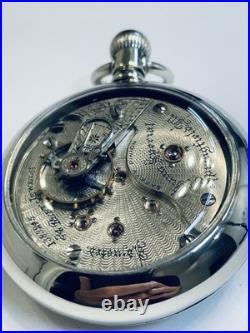 Illinois 24j Bunn Special 18s Model 6 Pocket Watch in a Display Back Case