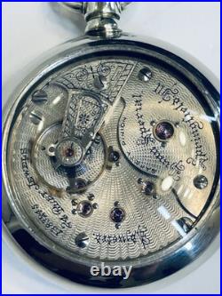 Illinois 24j Bunn Special 18s Model 6 Pocket Watch in a Display Back Case