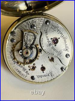 Illinois 24j Bunn Special 18s Model 6 Pocket Watch in a Display Back Case