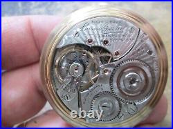 Illinois 60 Hour 23j Bunn Special Bunn Case Mongomery Dial Running Pocket Watch