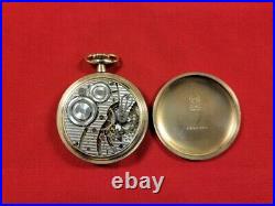 Illinois Adj Temp 17 Jewel 16s Model 7 Pocket Watch SN 4866621 Victory Case Runs