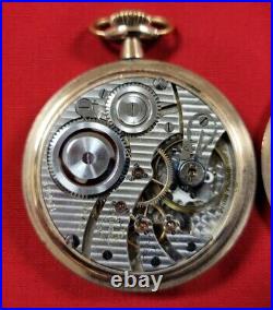 Illinois Adj Temp 17 Jewel 16s Model 7 Pocket Watch SN 4866621 Victory Case Runs