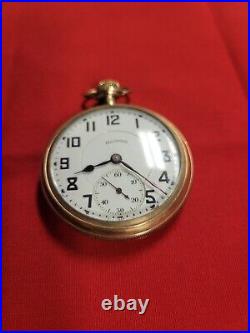 Illinois Adj Temp 17 Jewel 16s Model 7 Pocket Watch SN 4866621 Victory Case Runs