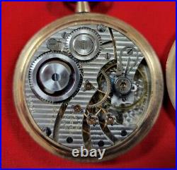 Illinois Adj Temp 17 Jewel 16s Model 7 Pocket Watch SN 4866621 Victory Case Runs