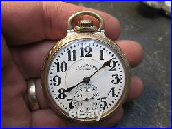 Illinois BUNN SPECIAL CASE 21J 60 HOUR MARKED ON DIAL & MOV Running Pocket Watch