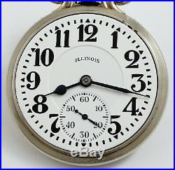 Illinois Bunn Special Grade 163 23j 60 Hour Superb Model 107 Case Pocket Watch