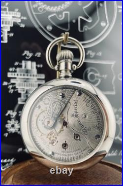 Illinois Bunn Special Pocket Watch 18s 21J in a Swing Out Display Back Case