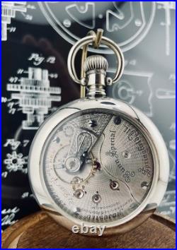 Illinois Bunn Special Pocket Watch 18s 21J in a Swing Out Display Back Case