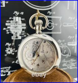 Illinois Bunn Special Pocket Watch 18s 21J in a Swing Out Display Back Case